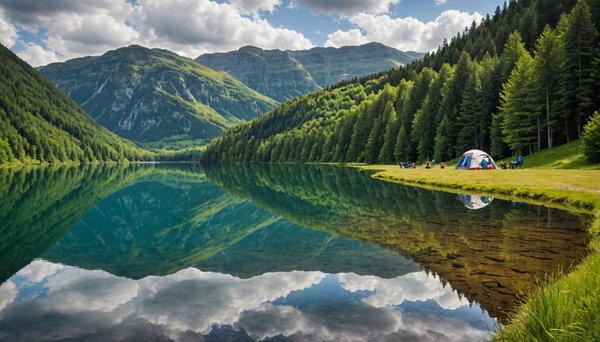 Découvrez le charme du lac st pee sur nivelle en camping